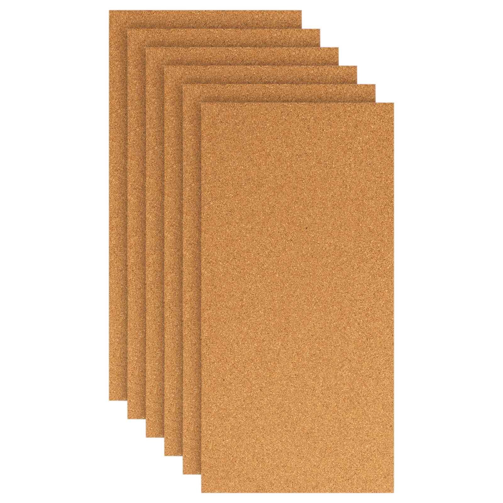 vidaXL Kurkplaat 6 st Bruin 100 x 50 cm Kurk
