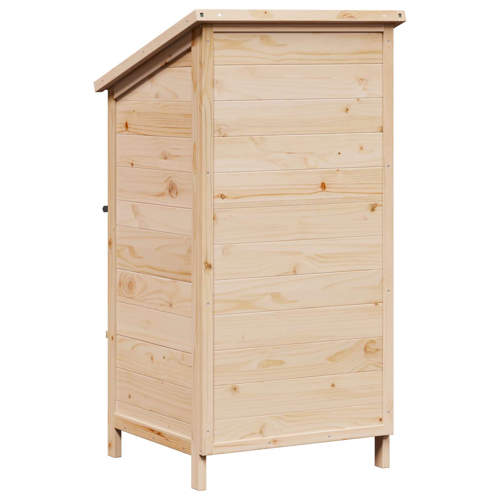 vidaXL Tuinschuur met dak Naturel 59 x 56 x 113,5 cm Massief Vurenhout