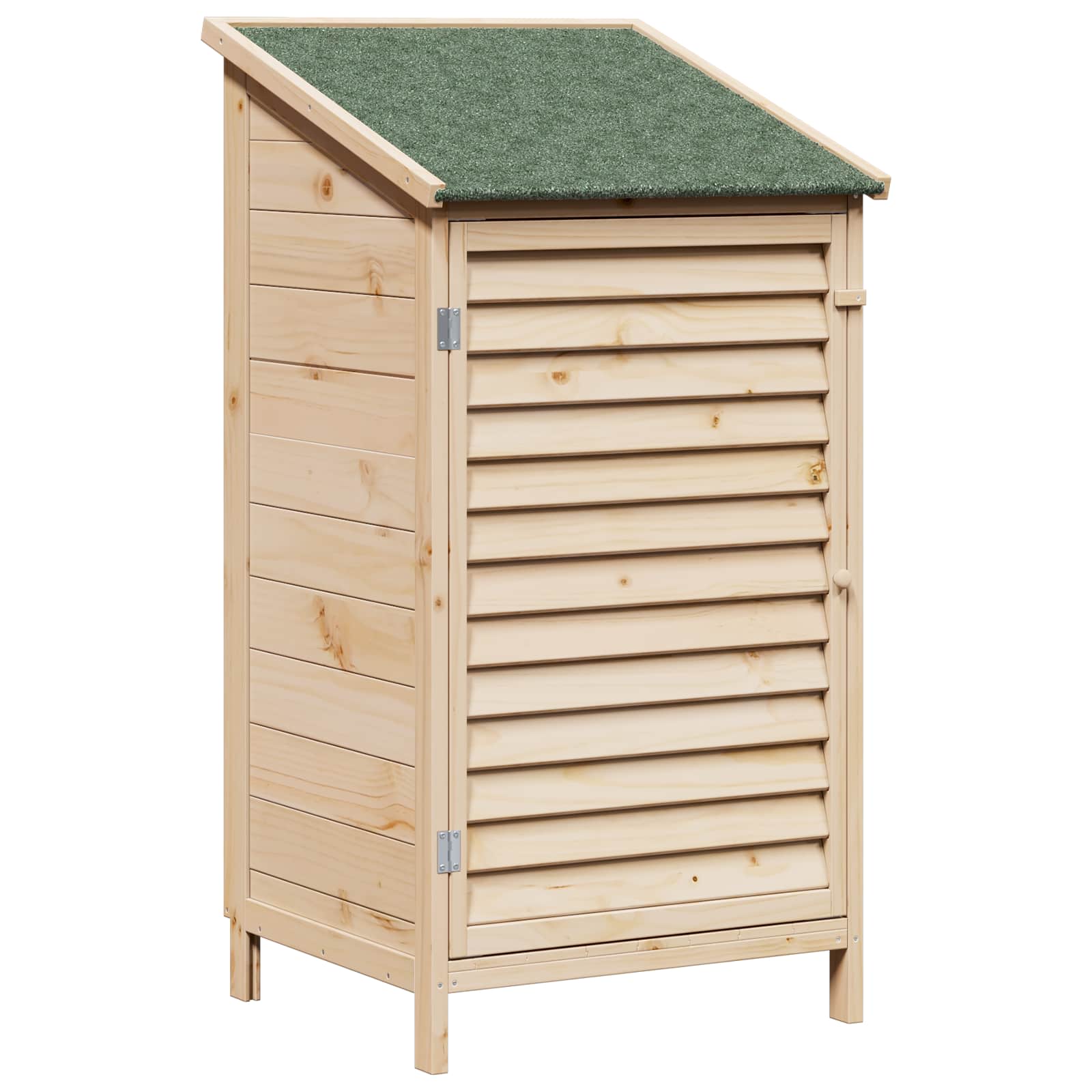 vidaXL Tuinschuur met dak Naturel 59 x 56 x 113,5 cm Massief Vurenhout