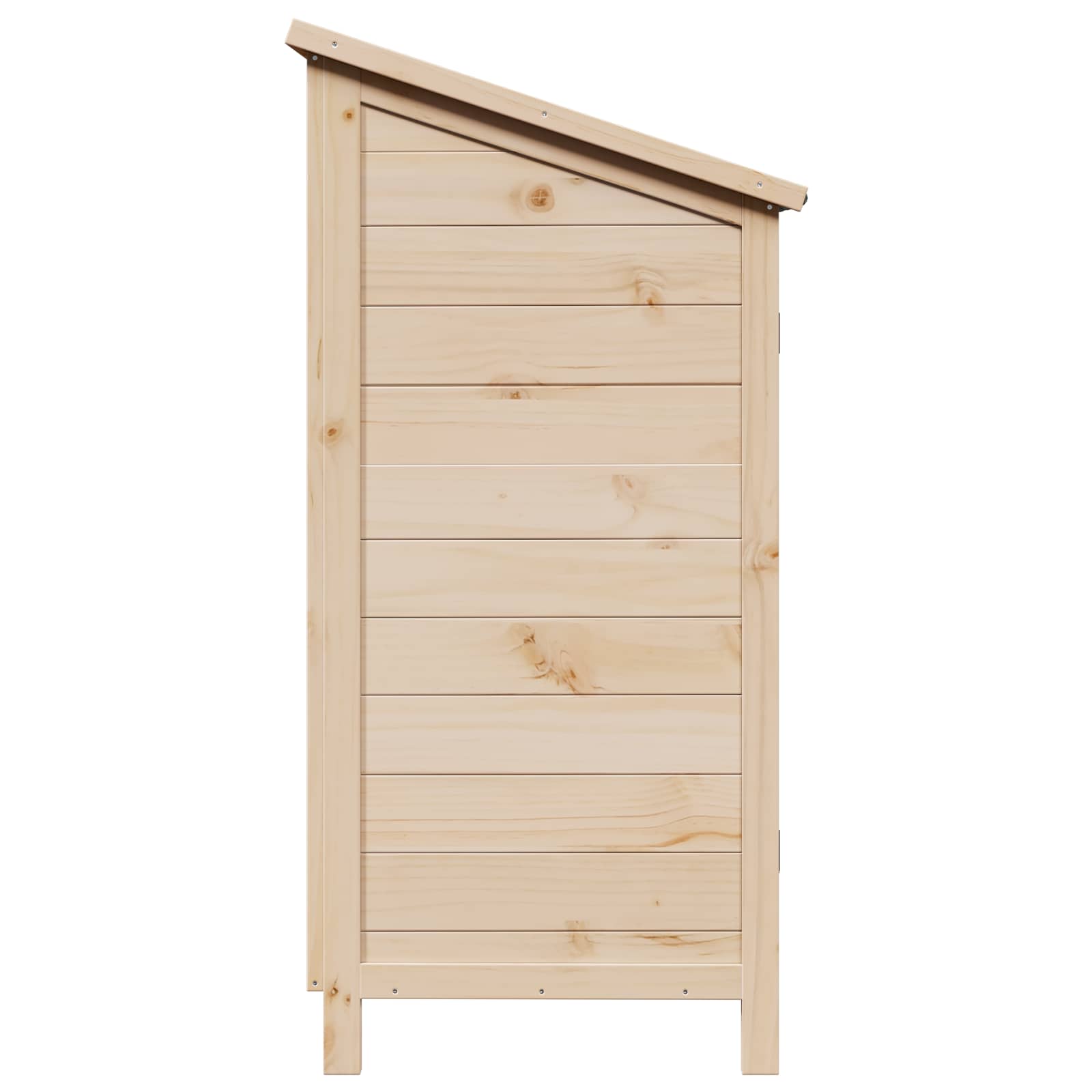 vidaXL Tuinschuur met dak Naturel 59 x 56 x 113,5 cm Massief Vurenhout