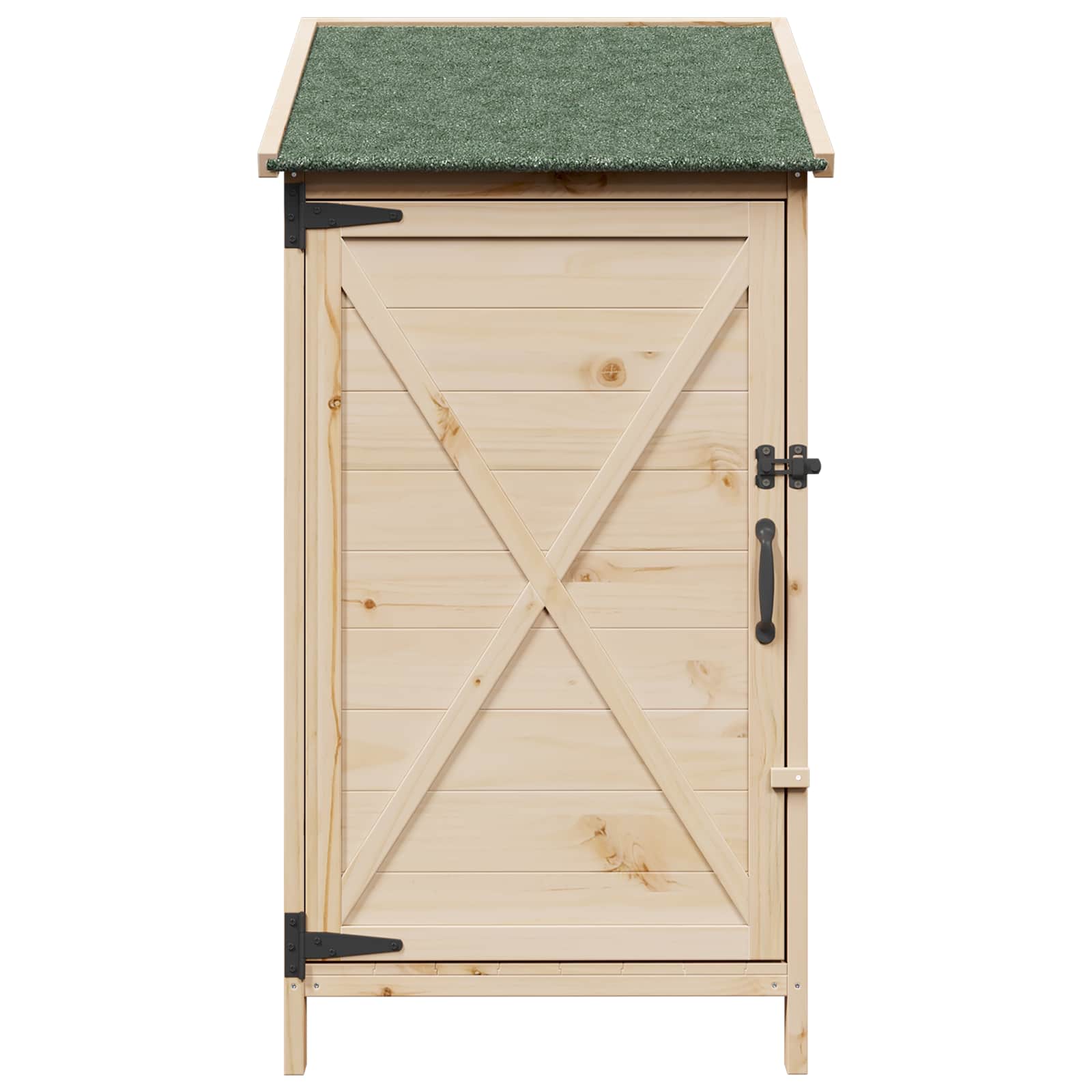 vidaXL Tuinschuur Naturel 59,5 x 56 x 113,5 cm Massief Vurenhout