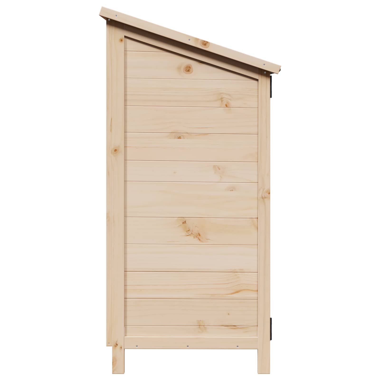 vidaXL Tuinschuur Naturel 59,5 x 56 x 113,5 cm Massief Vurenhout