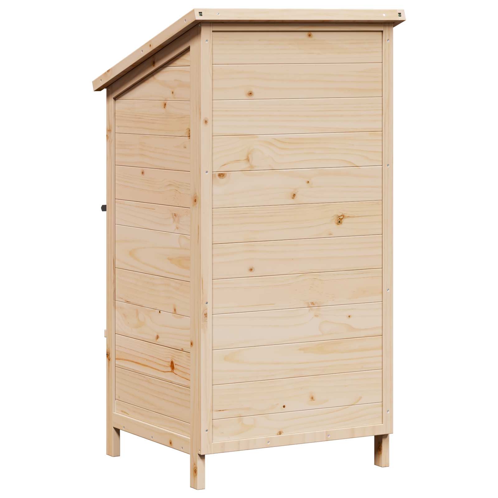 vidaXL Tuinschuur Naturel 59,5 x 56 x 113,5 cm Massief Vurenhout