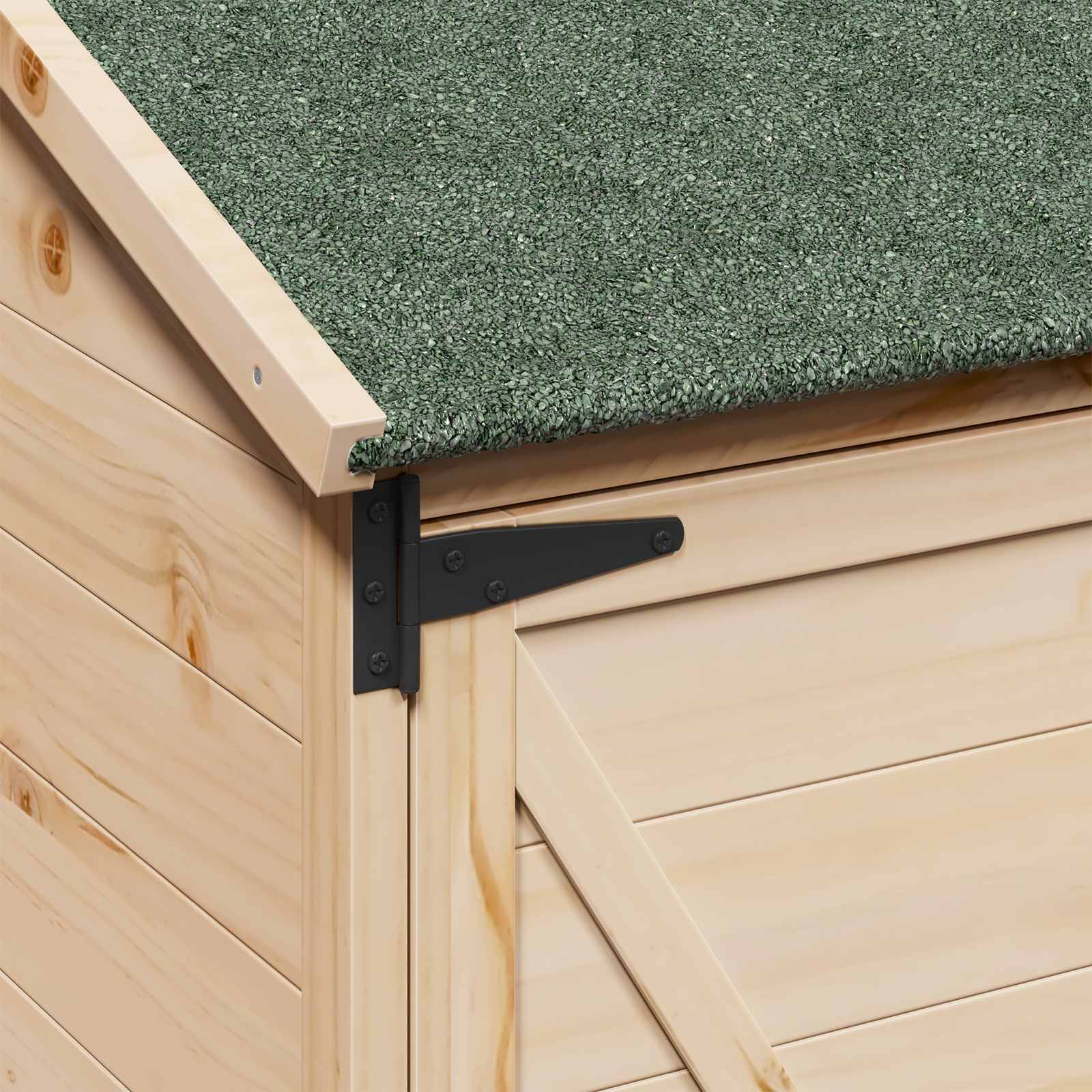vidaXL Tuinschuur Naturel 59,5 x 56 x 113,5 cm Massief Vurenhout