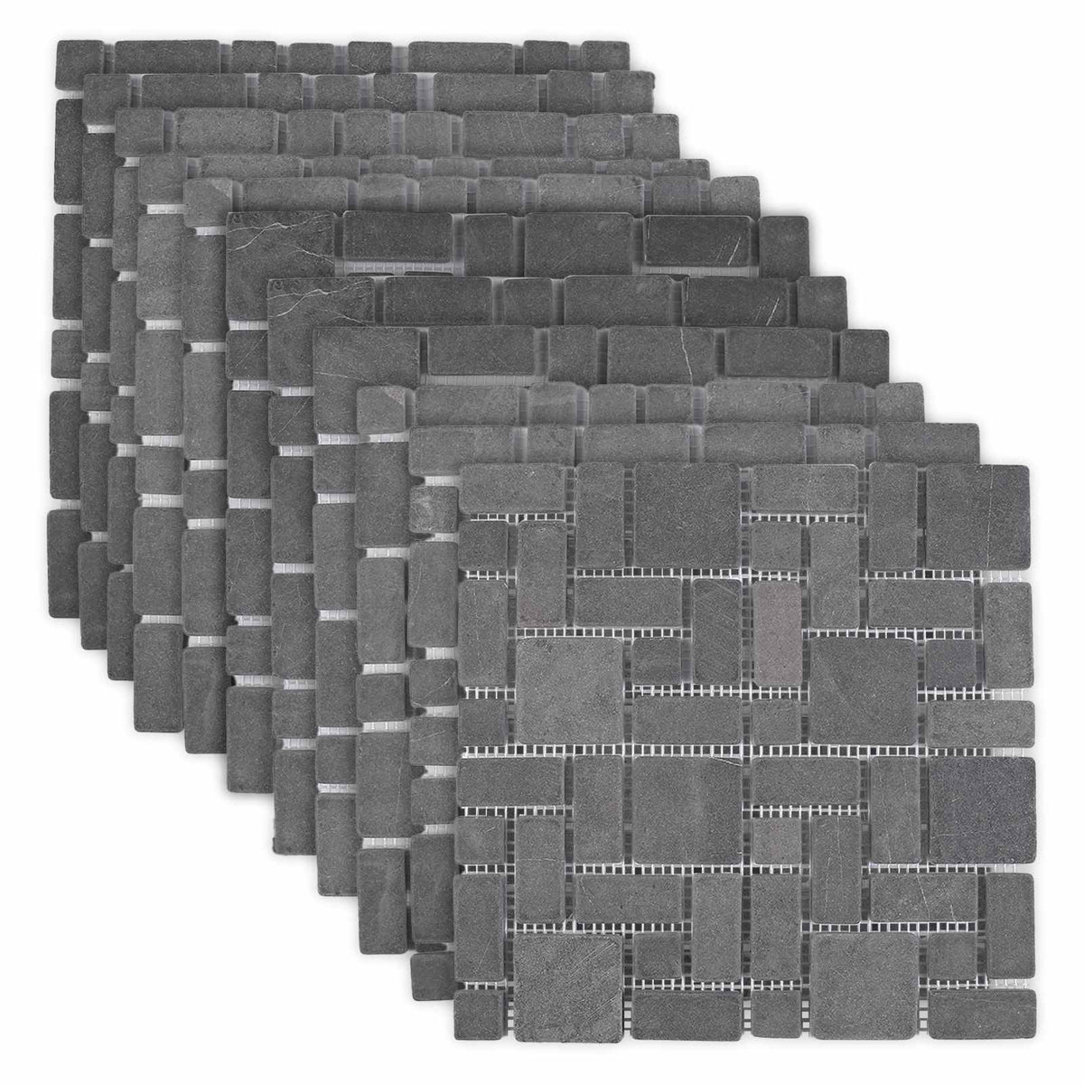 vidaXL Mozaïek Tegels Crèmekleurig 30 x 30 cm Marmer