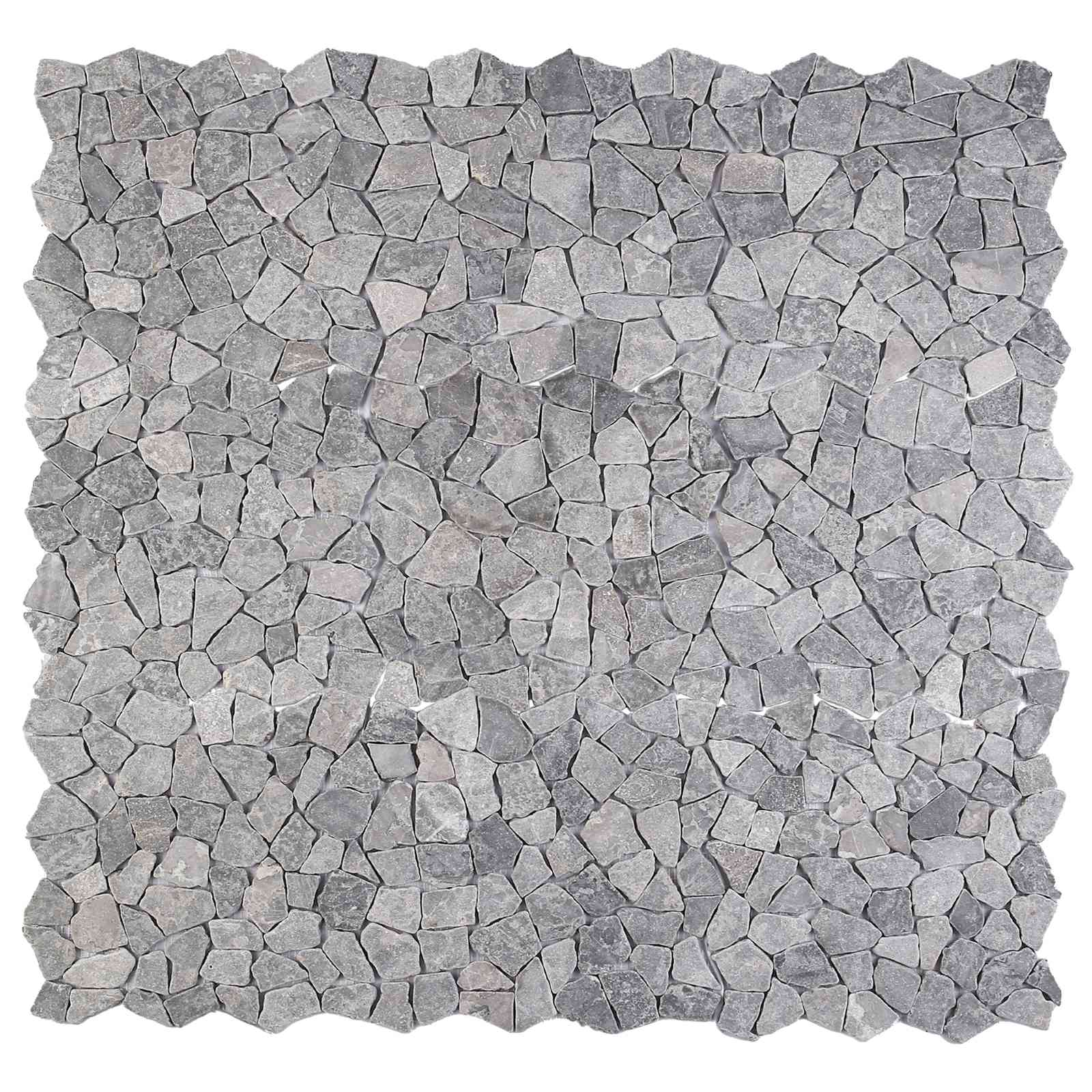 vidaXL Mozaïek Tegels Lichtgrijs 30 x 30 cm Marmer