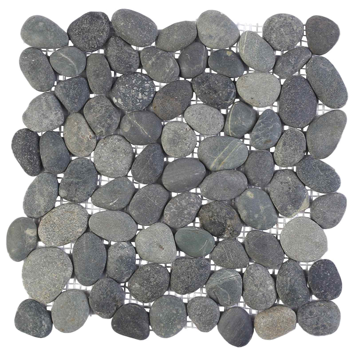 vidaXL Kiezeltegels Beige en Lichtroze 30 x 30 cm Rivierenkiezel