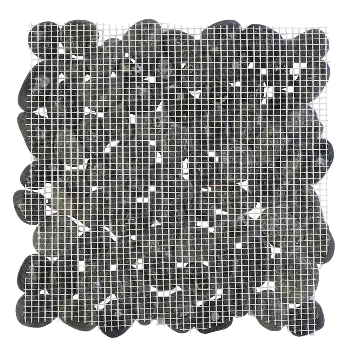 vidaXL Kiezeltegels Beige en Lichtroze 30 x 30 cm Rivierenkiezel