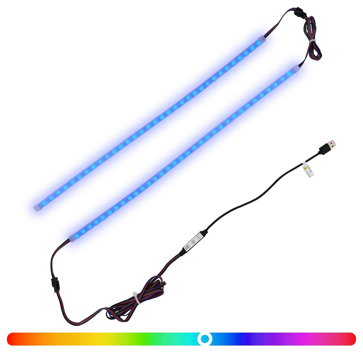vidaXL LED-strip 55 cm Meerkleurig PVC