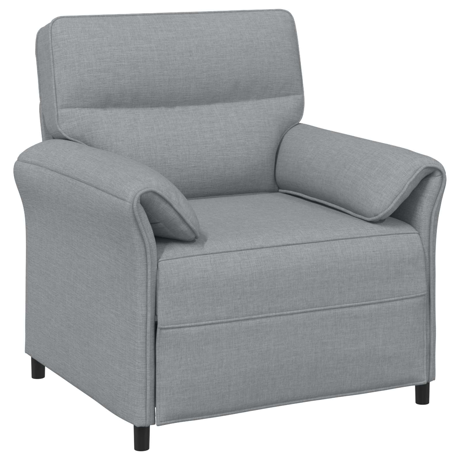 vidaXL Bank 100% polyester metalen frame MDF, Multiplex