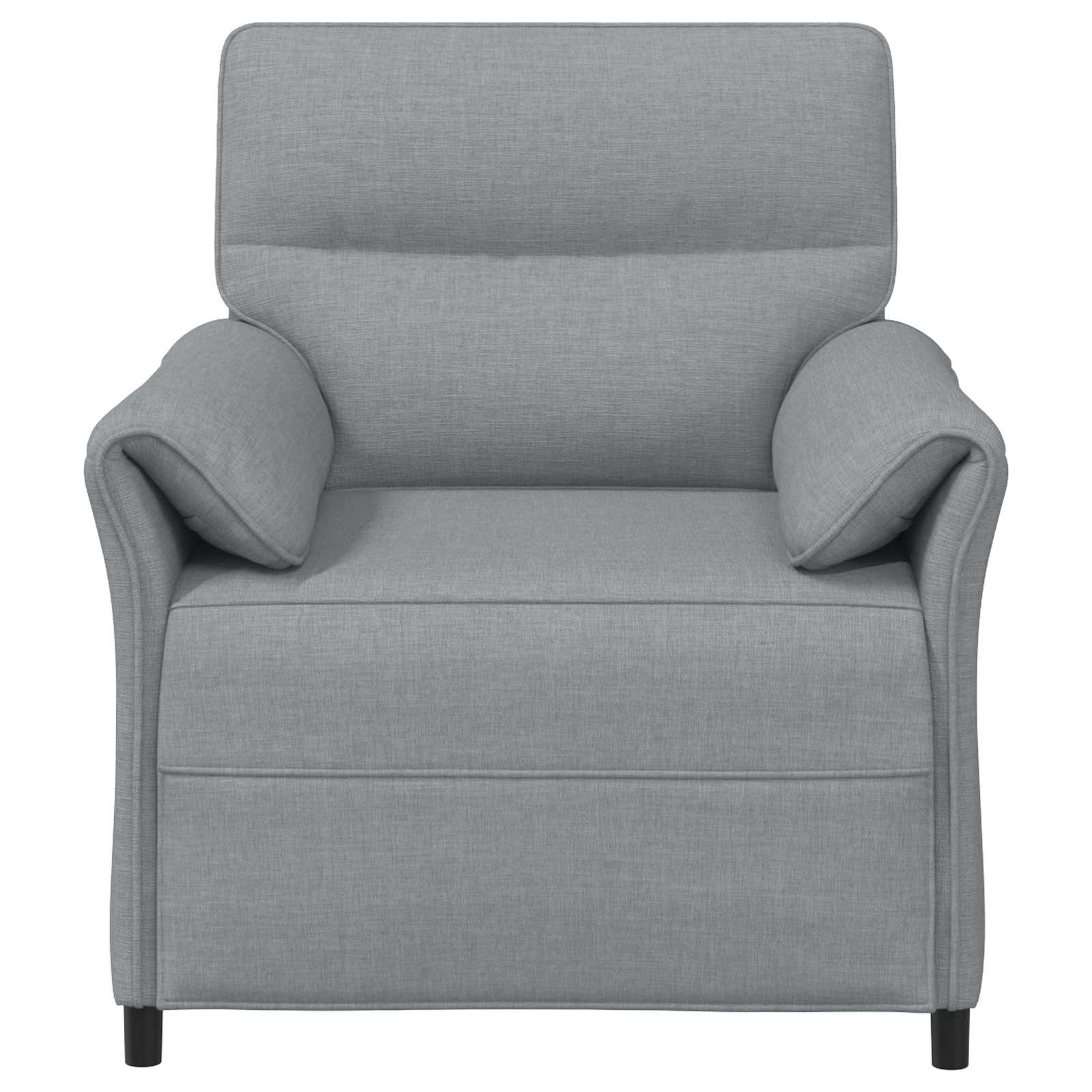 vidaXL Bank 100% polyester metalen frame MDF, Multiplex