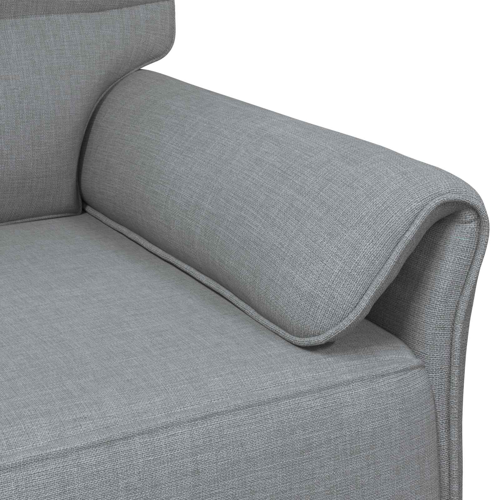 vidaXL Bank 100% polyester metalen frame MDF, Multiplex