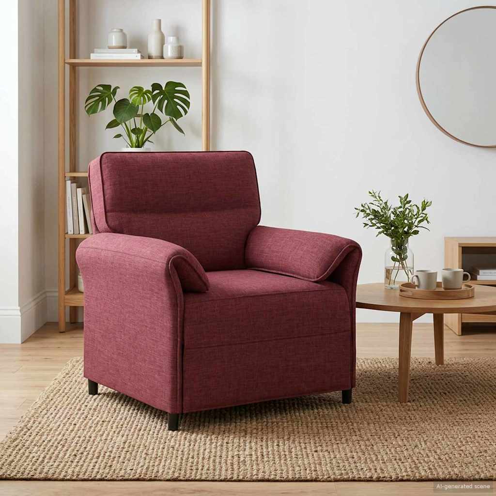 vidaXL Bank 100% polyester metalen frame MDF, Multiplex