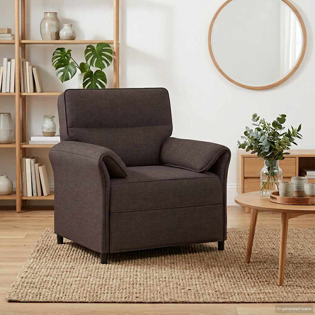 vidaXL Bank 100% polyester metalen frame MDF, Multiplex