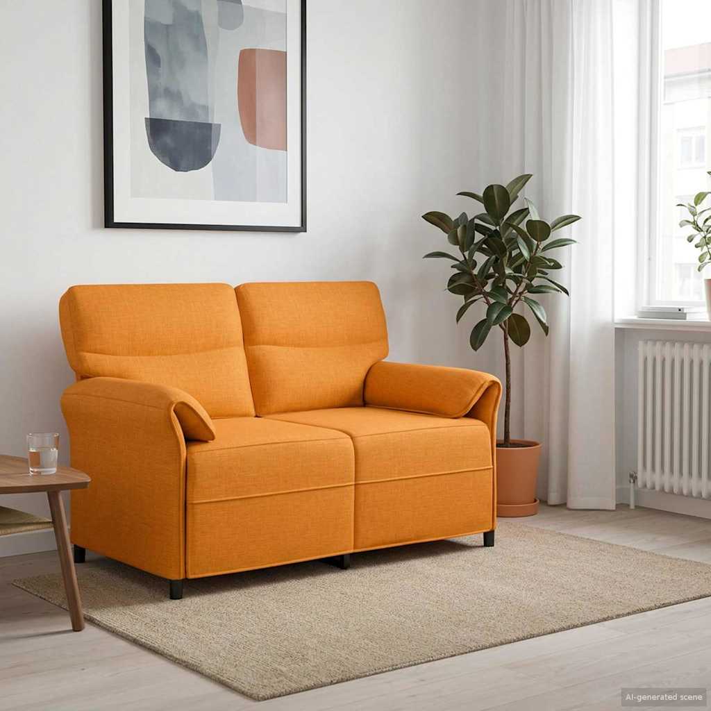 vidaXL Bank 100% polyester metalen frame MDF, Multiplex