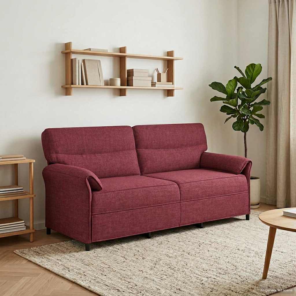 vidaXL Bank 100% polyester metalen frame MDF, Multiplex