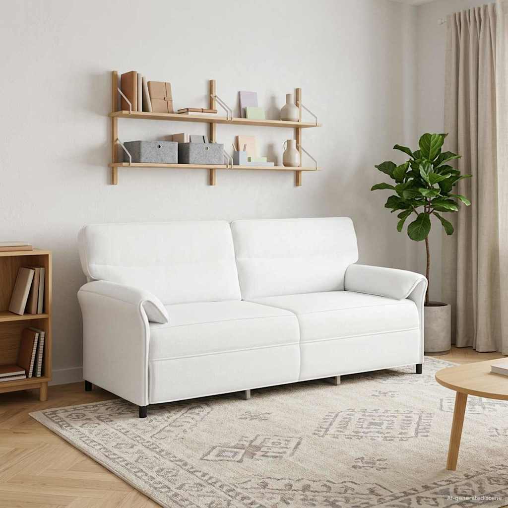 vidaXL Bank 100% polyester metalen frame MDF, Multiplex