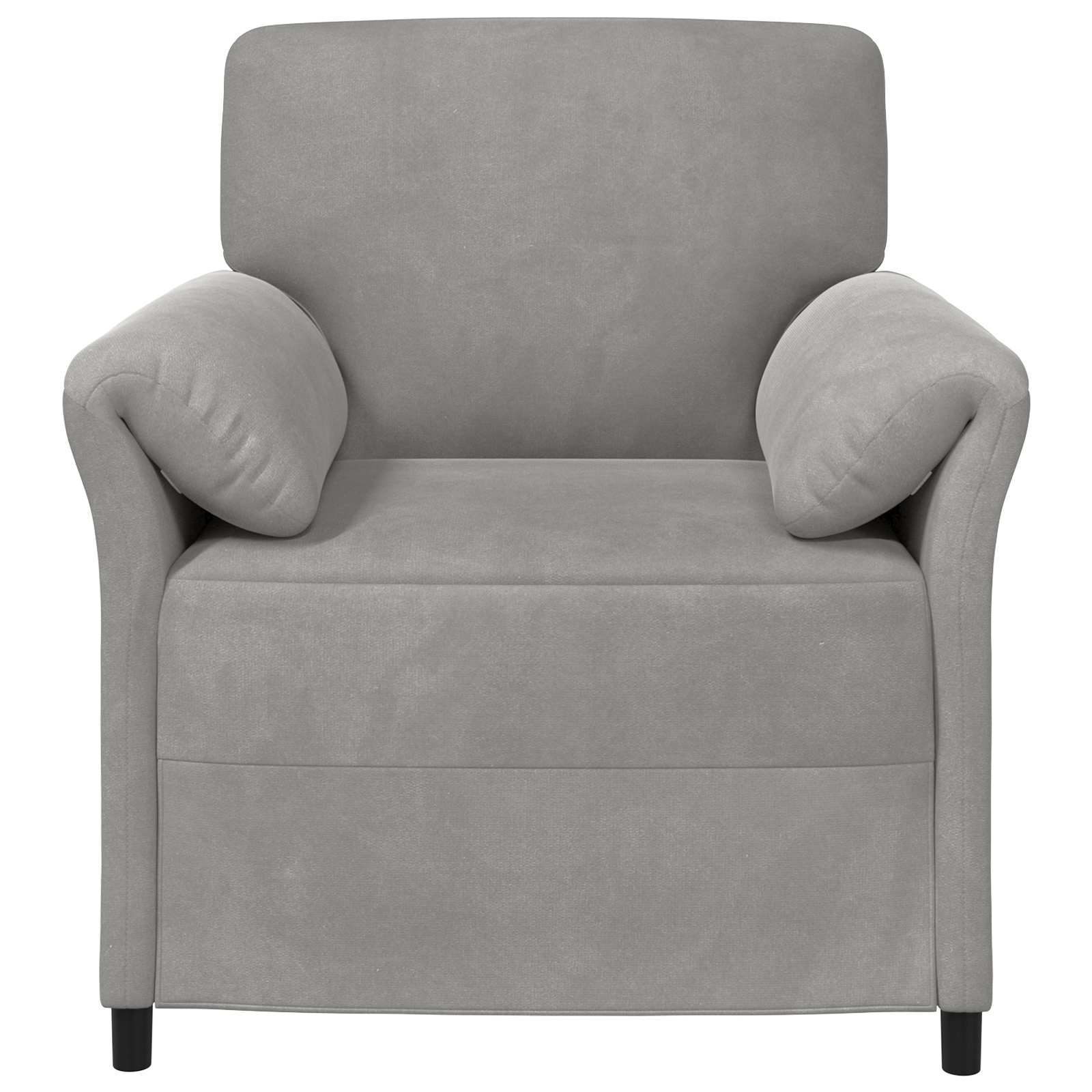 vidaXL 1-Zits Bank Lichtgrijs 88 x 83 x 95 cm Fluweel