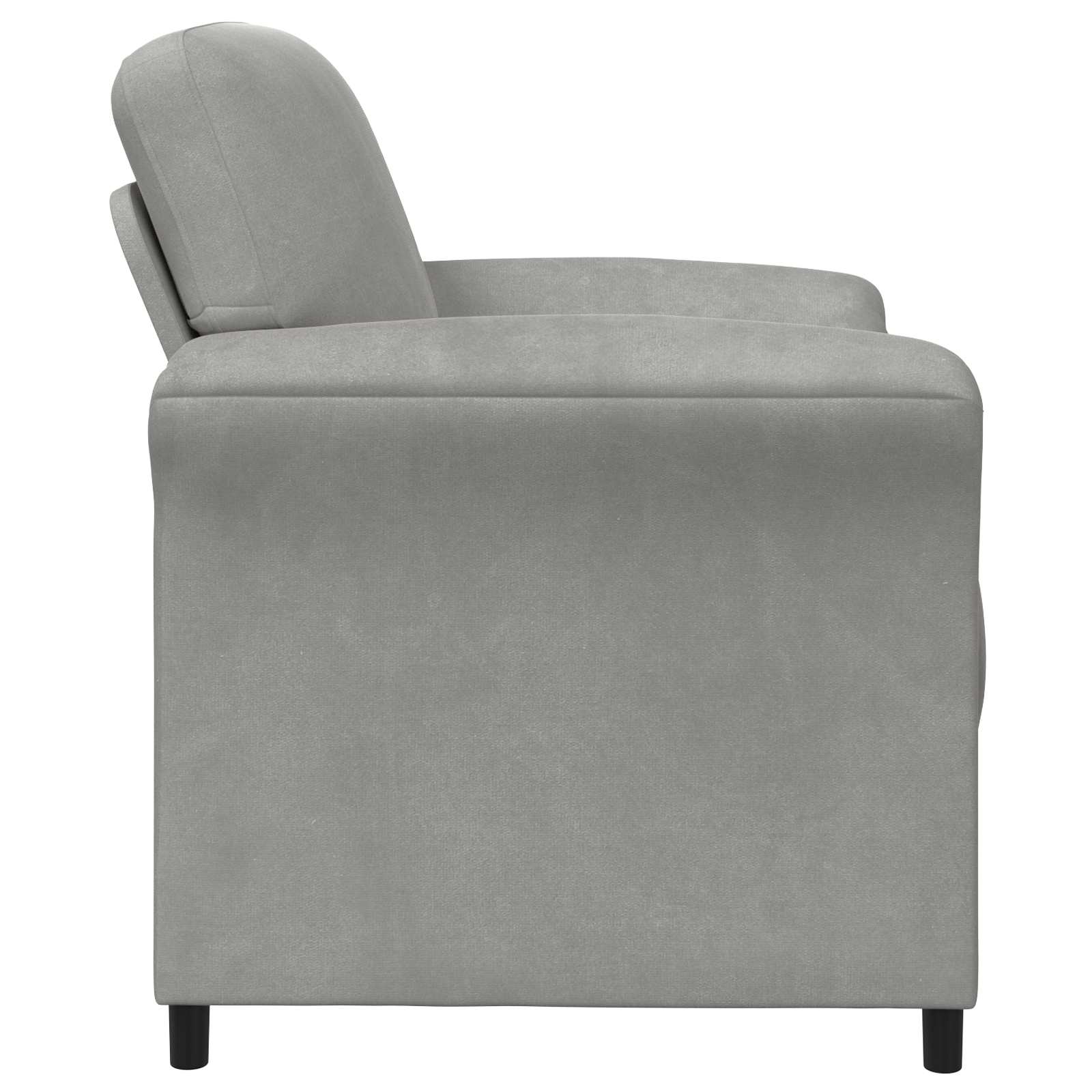 vidaXL 1-Zits Bank Lichtgrijs 88 x 83 x 95 cm Fluweel