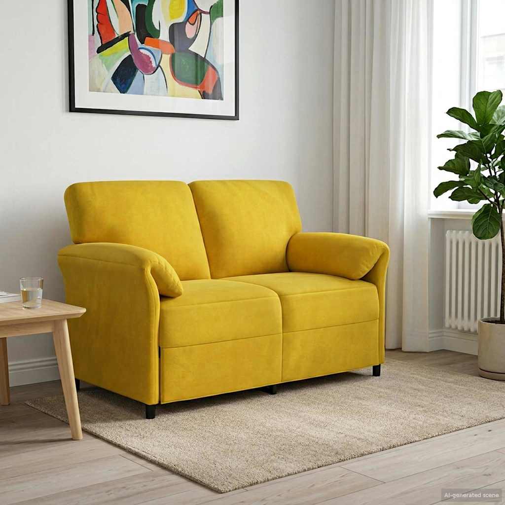 vidaXL 1-Zits Bank Lichtgrijs 88 x 83 x 95 cm Fluweel