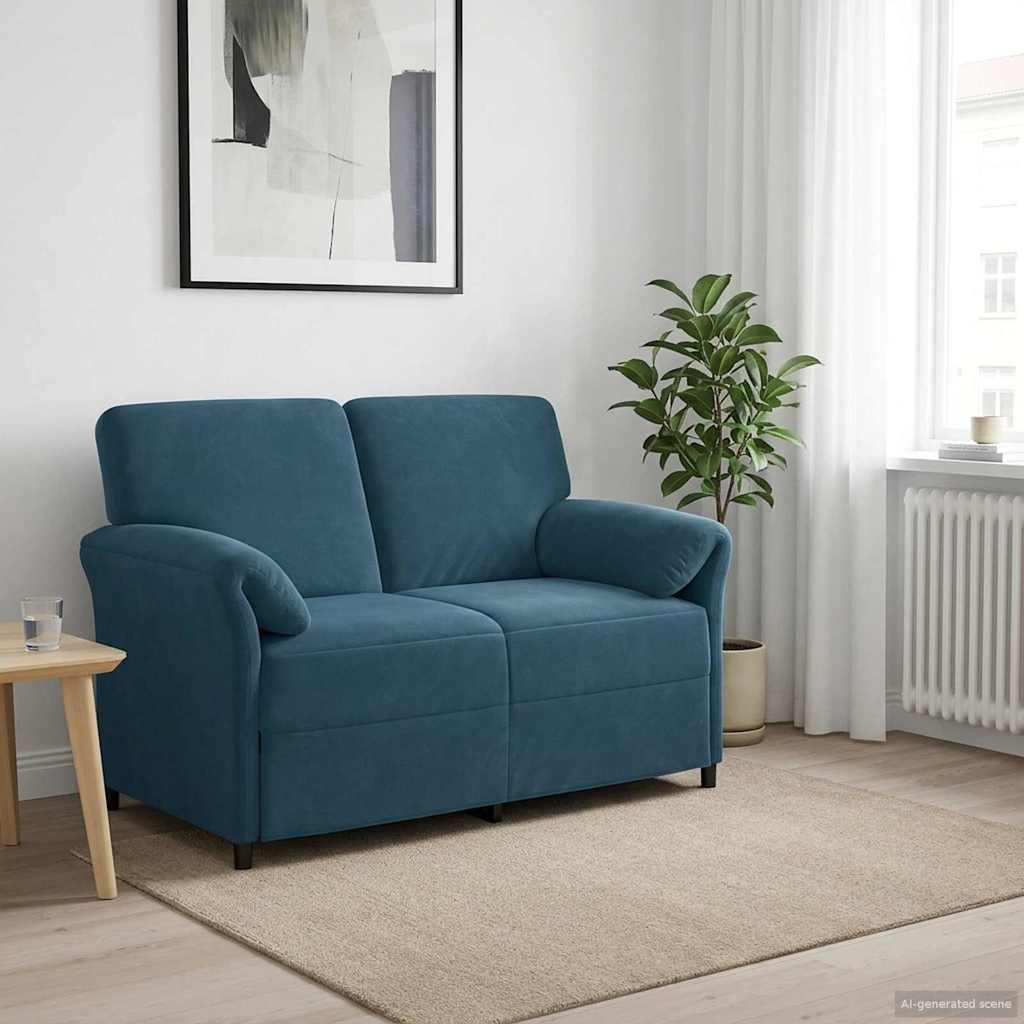vidaXL 1-Zits Bank Lichtgrijs 88 x 83 x 95 cm Fluweel
