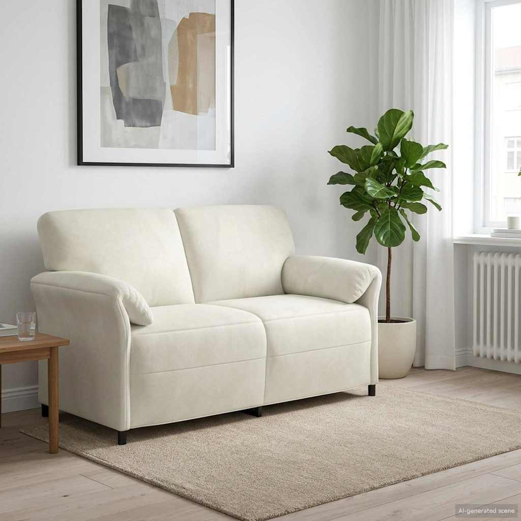 vidaXL 1-Zits Bank Lichtgrijs 88 x 83 x 95 cm Fluweel