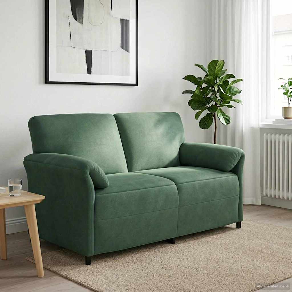 vidaXL 1-Zits Bank Lichtgrijs 88 x 83 x 95 cm Fluweel
