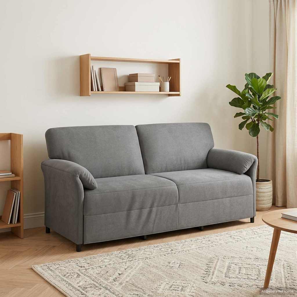 vidaXL 1-Zits Bank Lichtgrijs 88 x 83 x 95 cm Fluweel