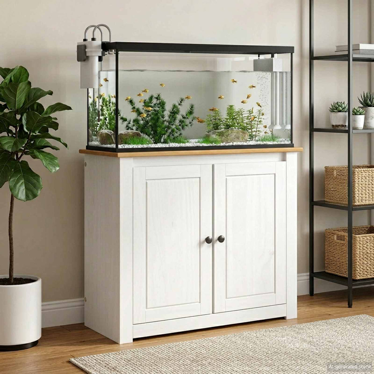 vidaXL Aquarium Stand PANAMA Bruin 81 x 36 x 73 cm 250 kg