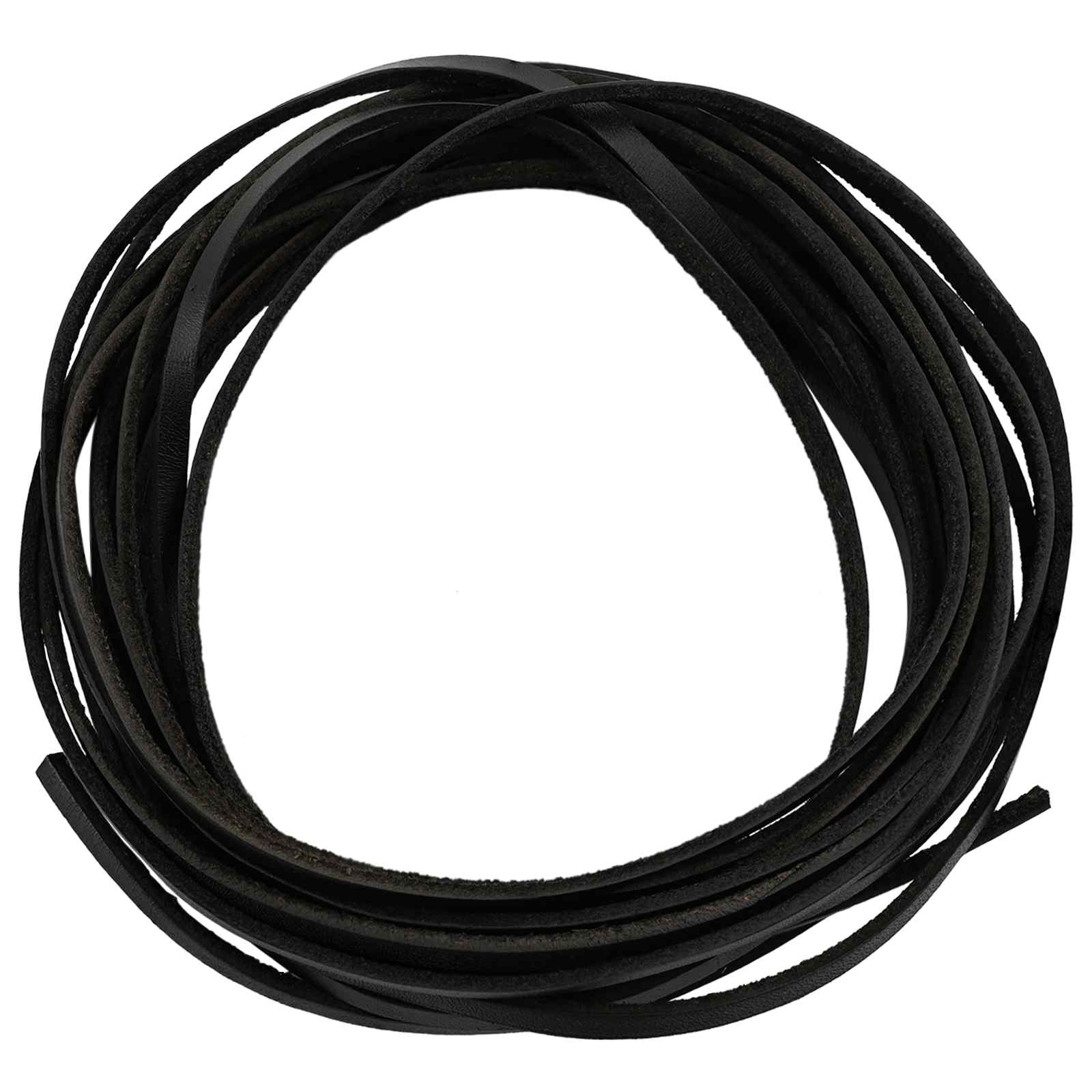 vidaXL Leren Strap Zwart 200 x 0,3 cm Leer