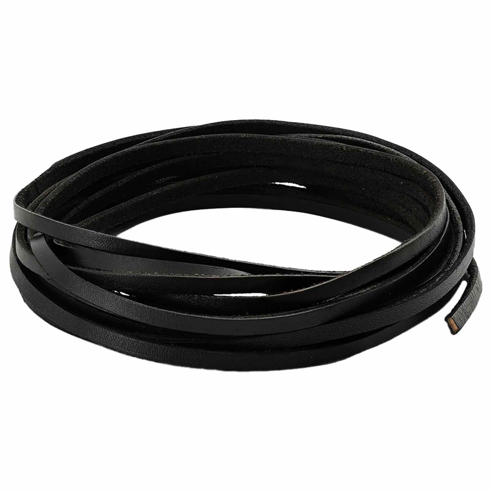 vidaXL Leren Strap Zwart 200 x 0,3 cm Leer