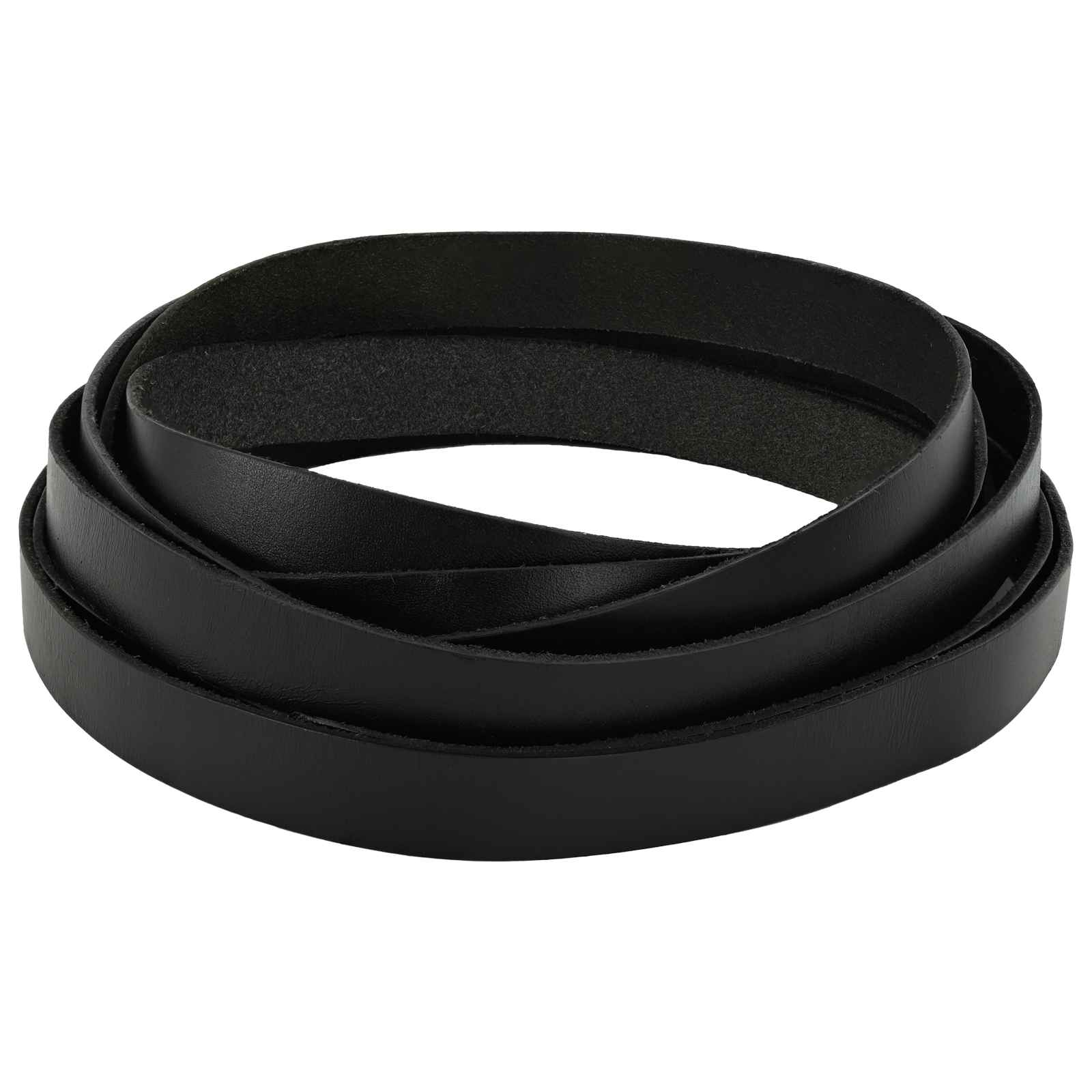 vidaXL Leren Strap Zwart 200 x 0,3 cm Leer