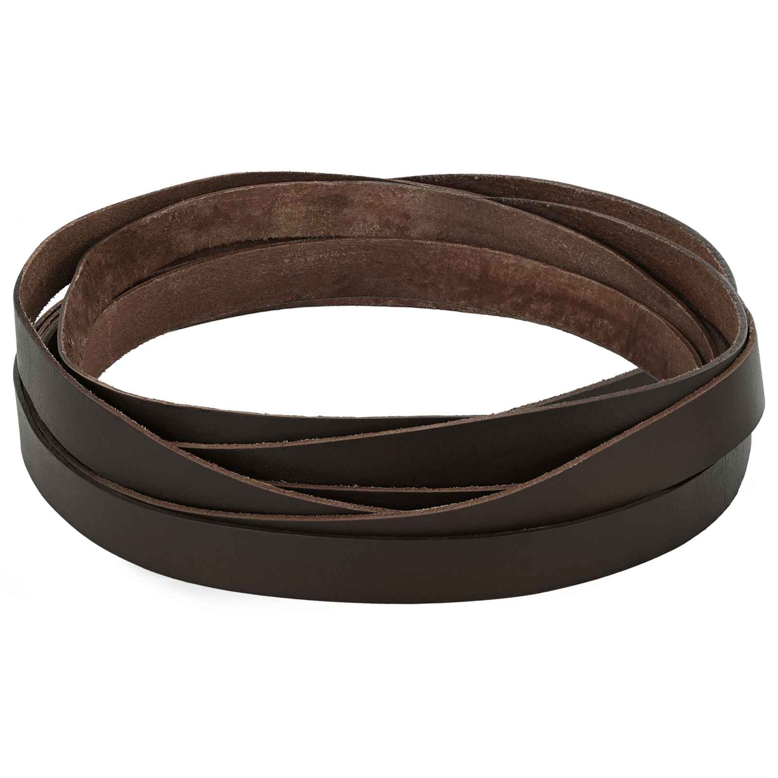 vidaXL Leren Strap Zwart 200 x 0,3 cm Leer