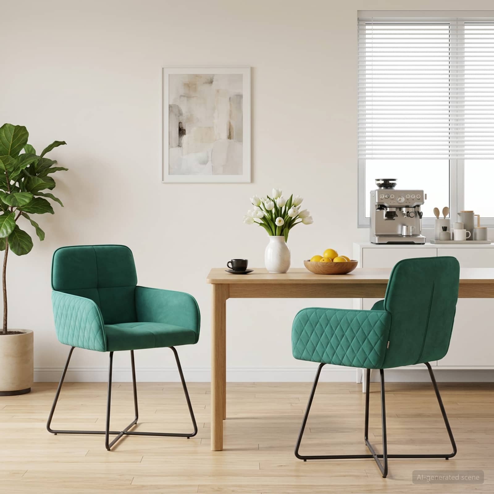 vidaXL Eettafelstoelen 4 pcs fluweel Lichtgrijs 59 x 56,5 x 86 cm