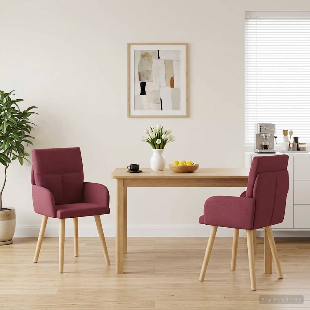 vidaXL Eettafelstoelen 4 pcs Stof Lichtgrijs 60 x 56 x 96 cm