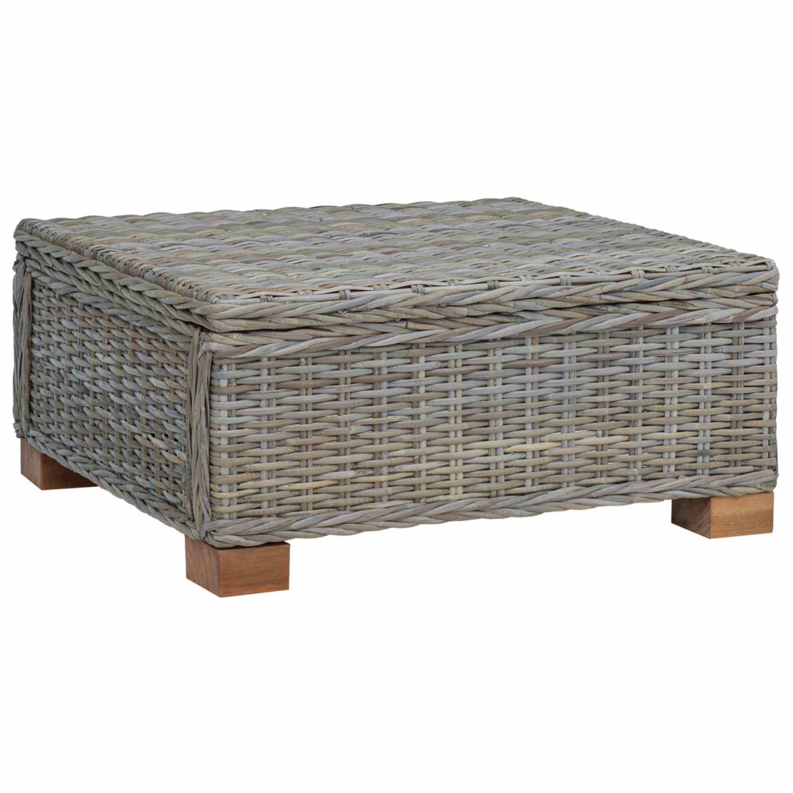 vidaXL Salontafel GENDT Natuurlijk rattan Naturel 67 x 60 x 30 cm
