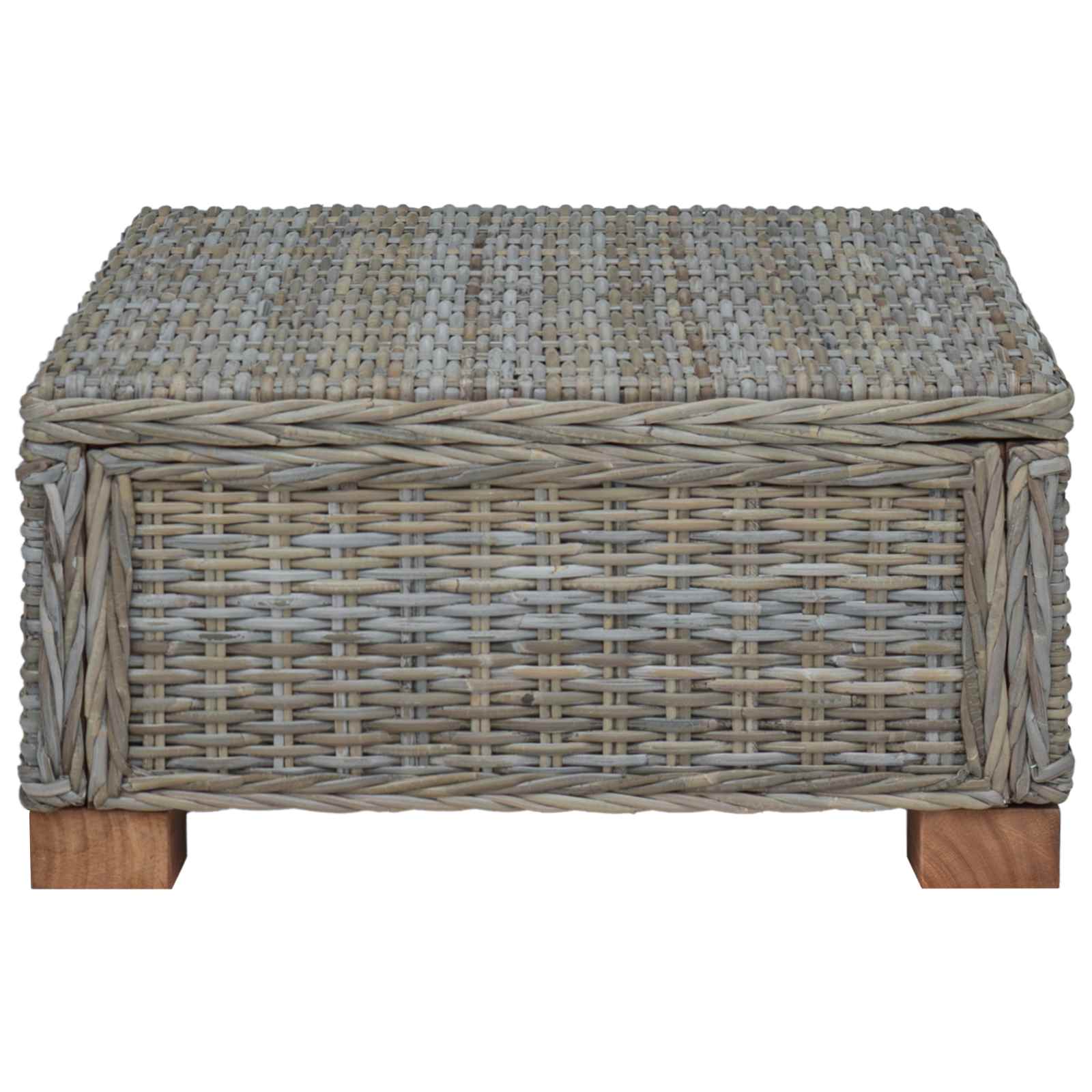 vidaXL Salontafel GENDT Natuurlijk rattan Naturel 67 x 60 x 30 cm