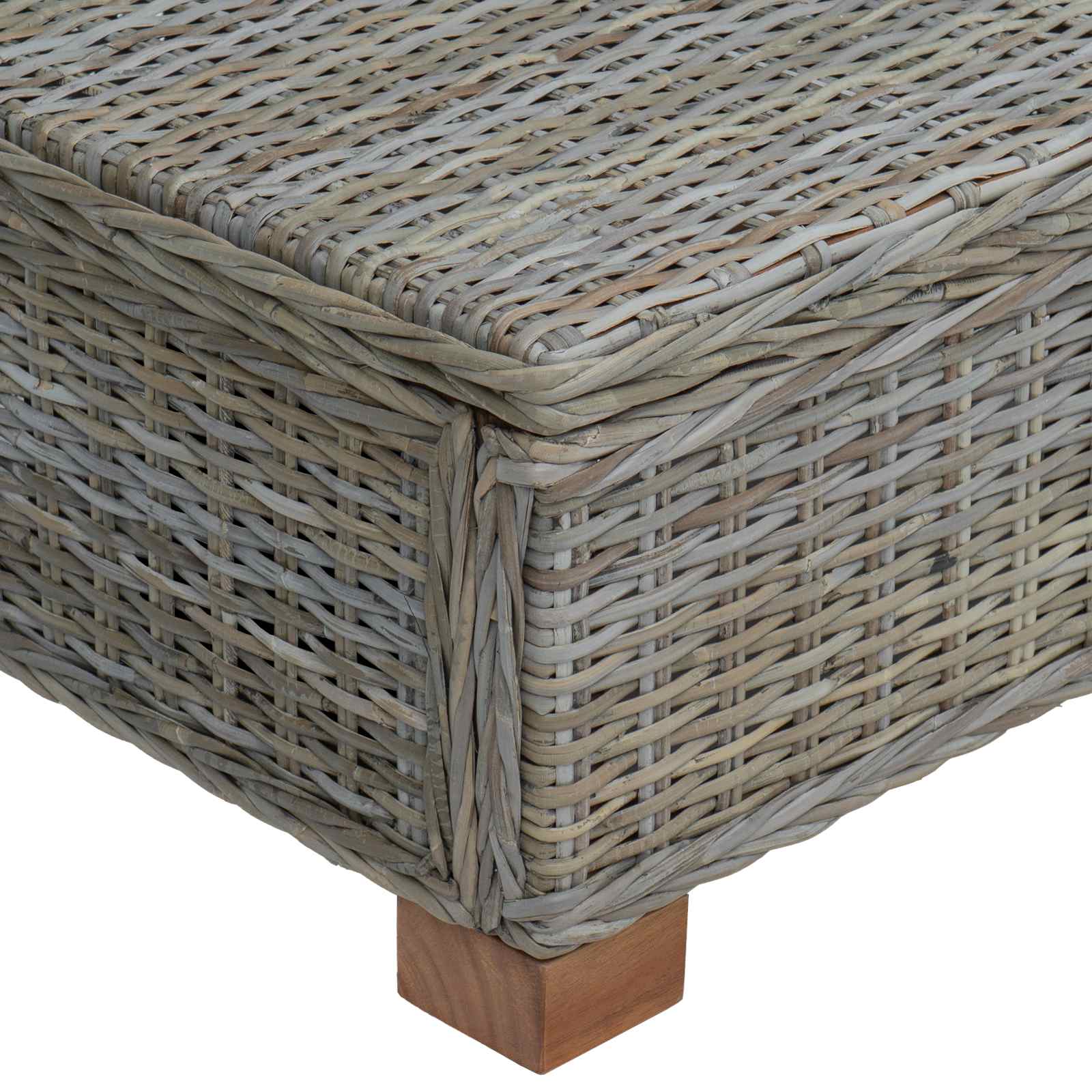 vidaXL Salontafel GENDT Natuurlijk rattan Naturel 67 x 60 x 30 cm