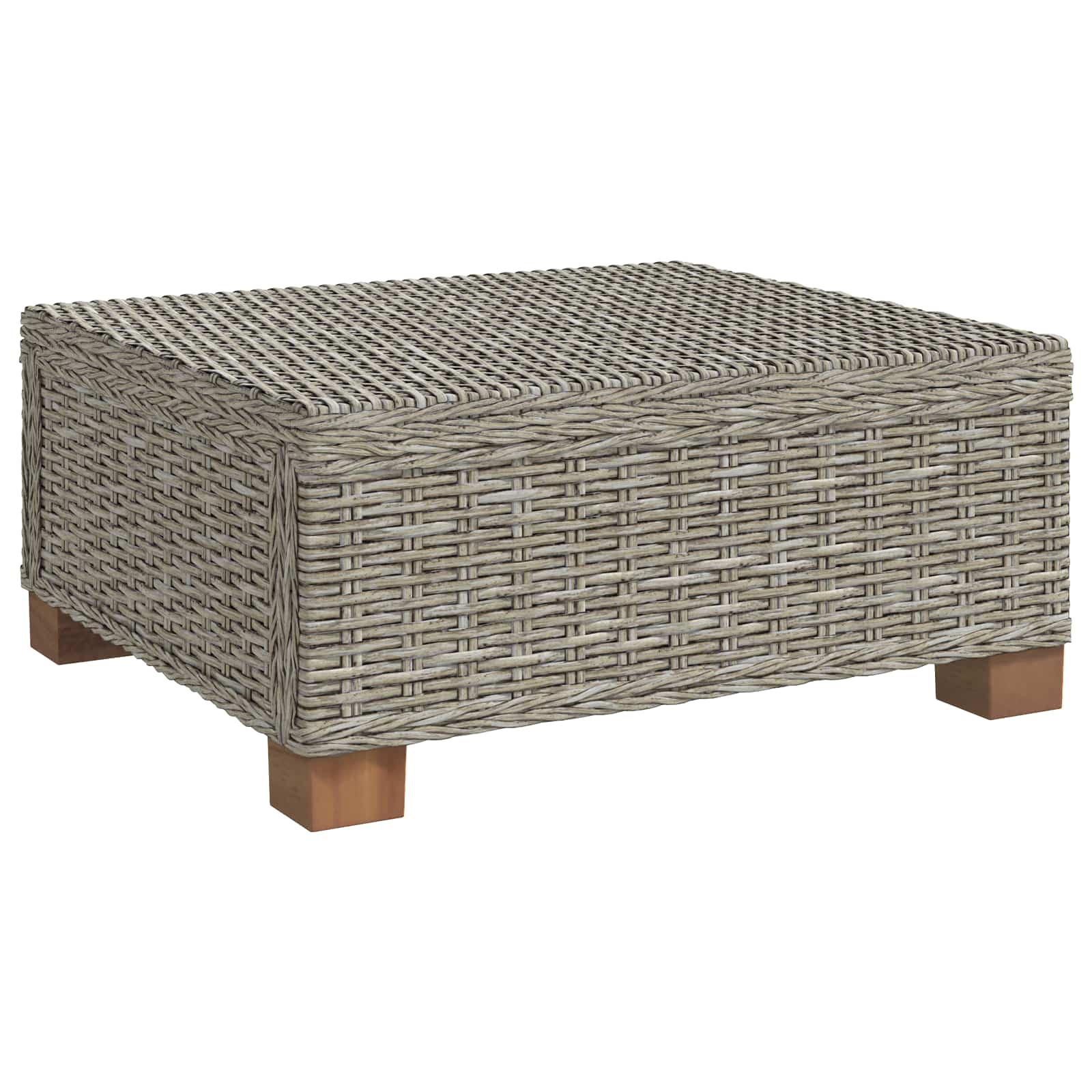 vidaXL 2 st Rieten Loungeset met Kussens GENDT Natuurlijk rattan