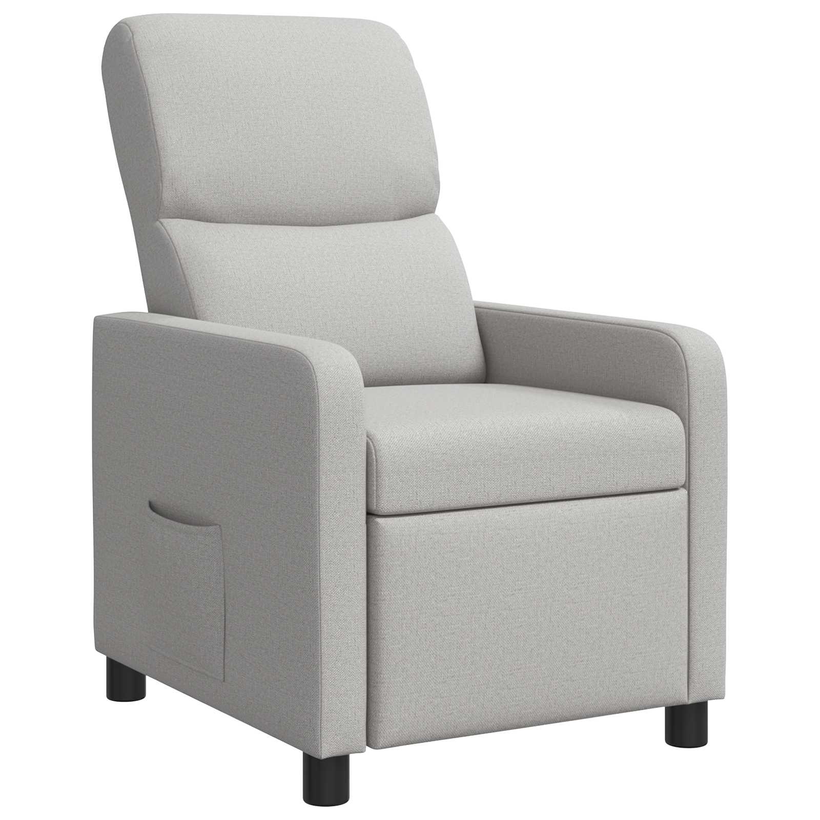 vidaXL Relaxfauteuil Lichtgrijs Stof