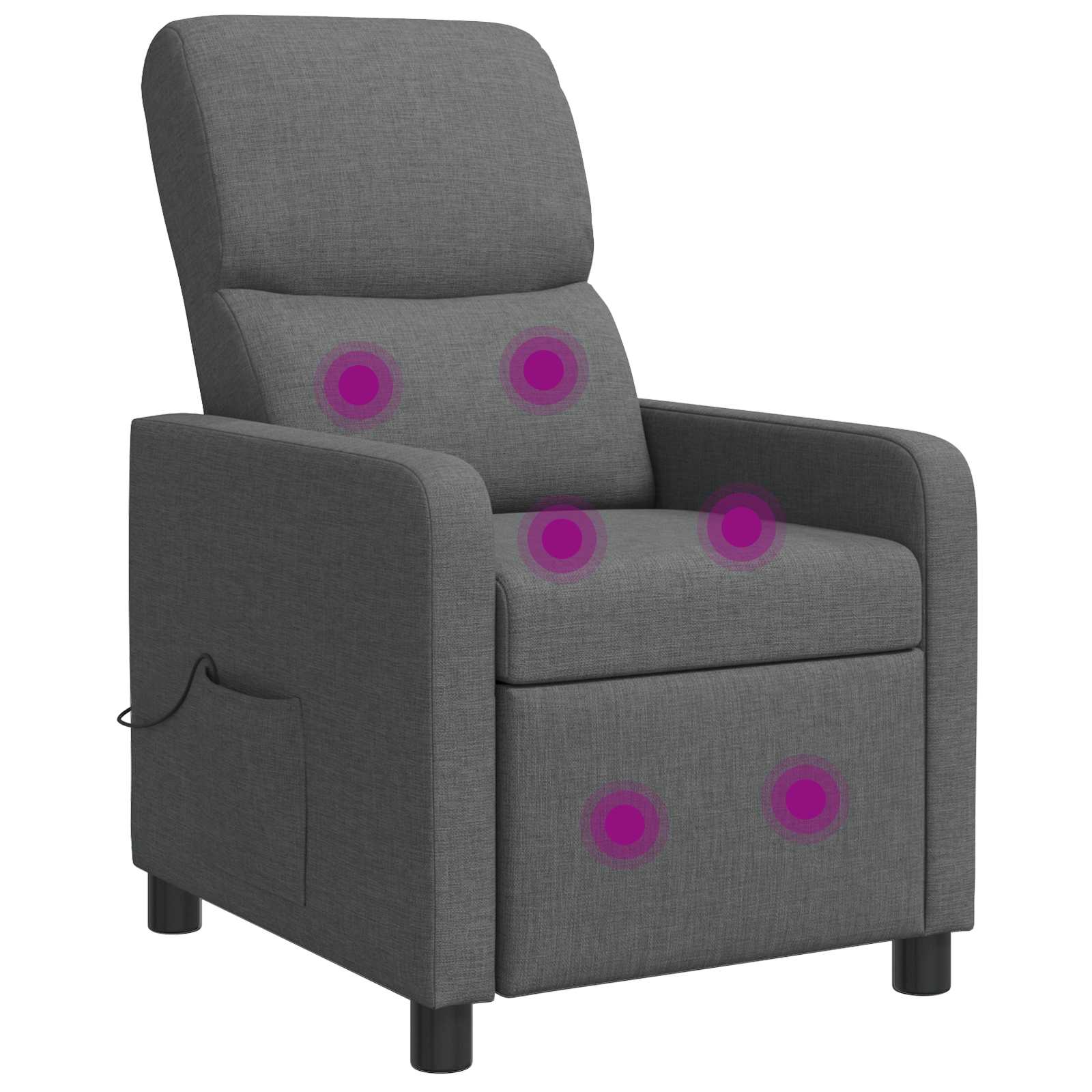 vidaXL Relaxfauteuil Lichtgrijs Stof