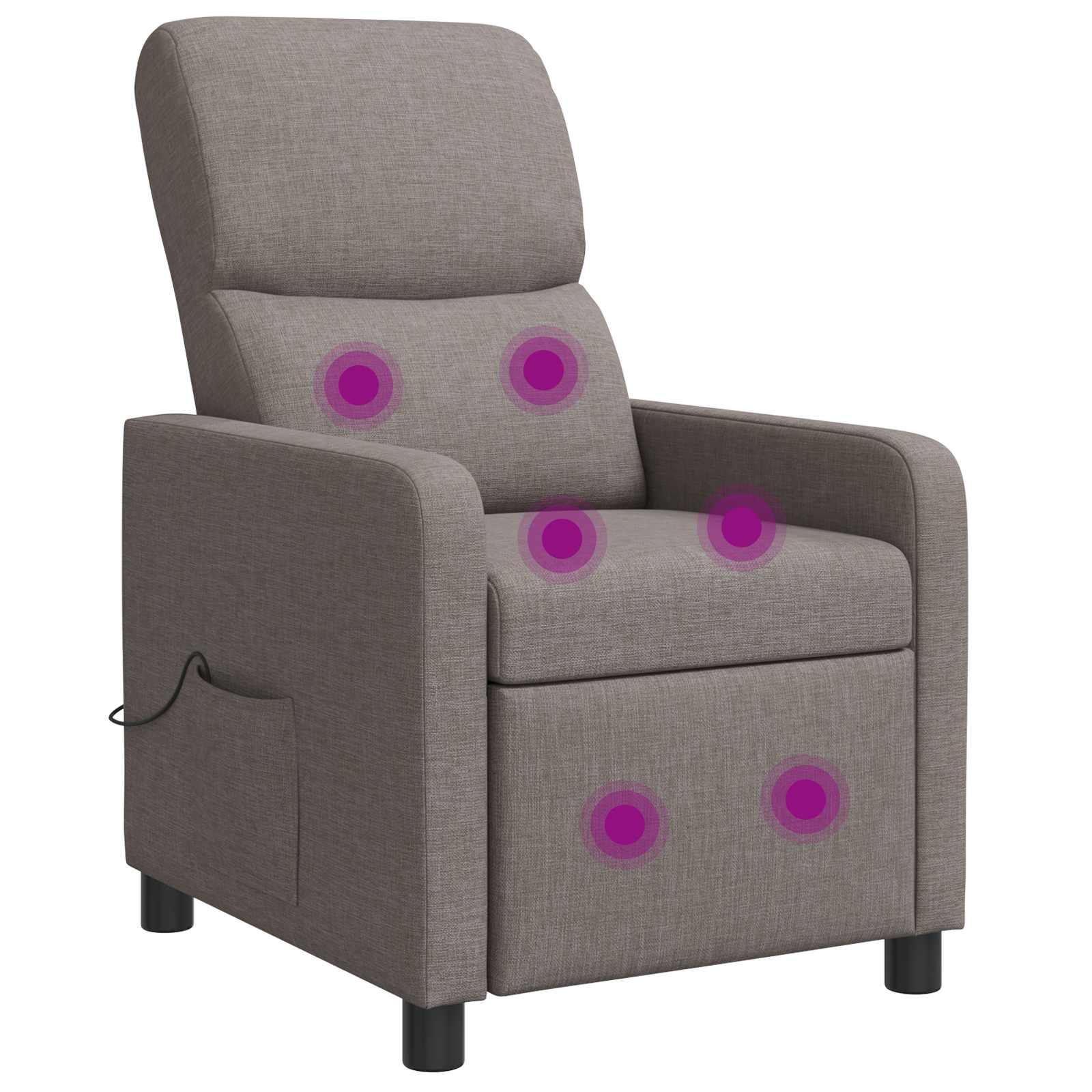 vidaXL Relaxfauteuil Lichtgrijs Stof