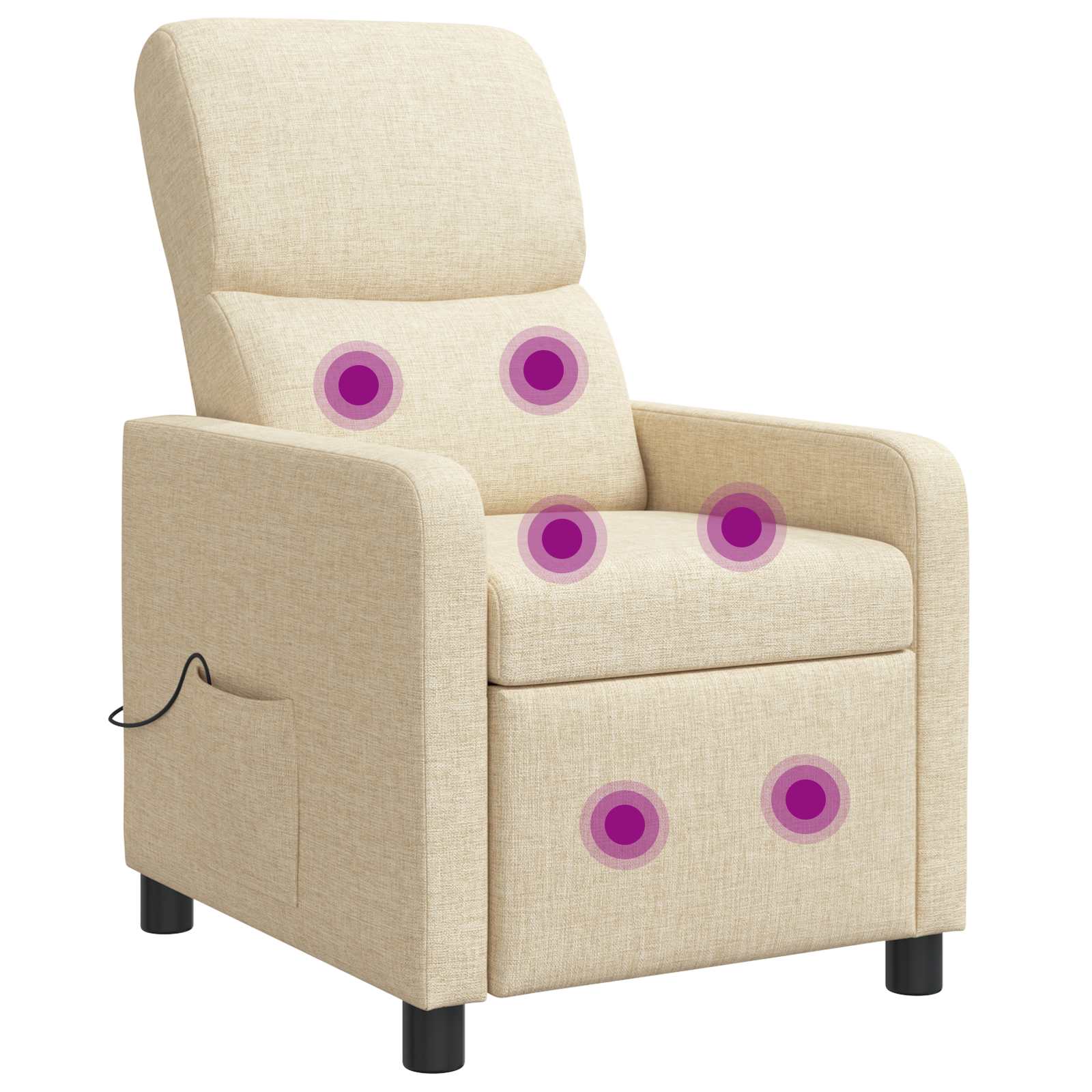 vidaXL Relaxfauteuil Lichtgrijs Stof