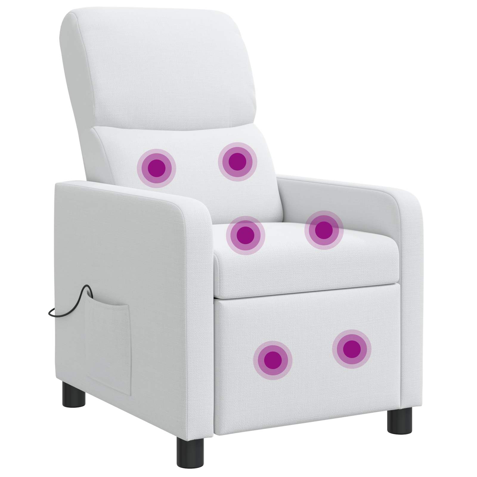vidaXL Relaxfauteuil Lichtgrijs Stof