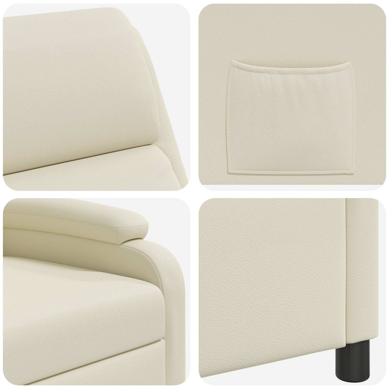 vidaXL Relaxfauteuil Zwart Kunstleer
