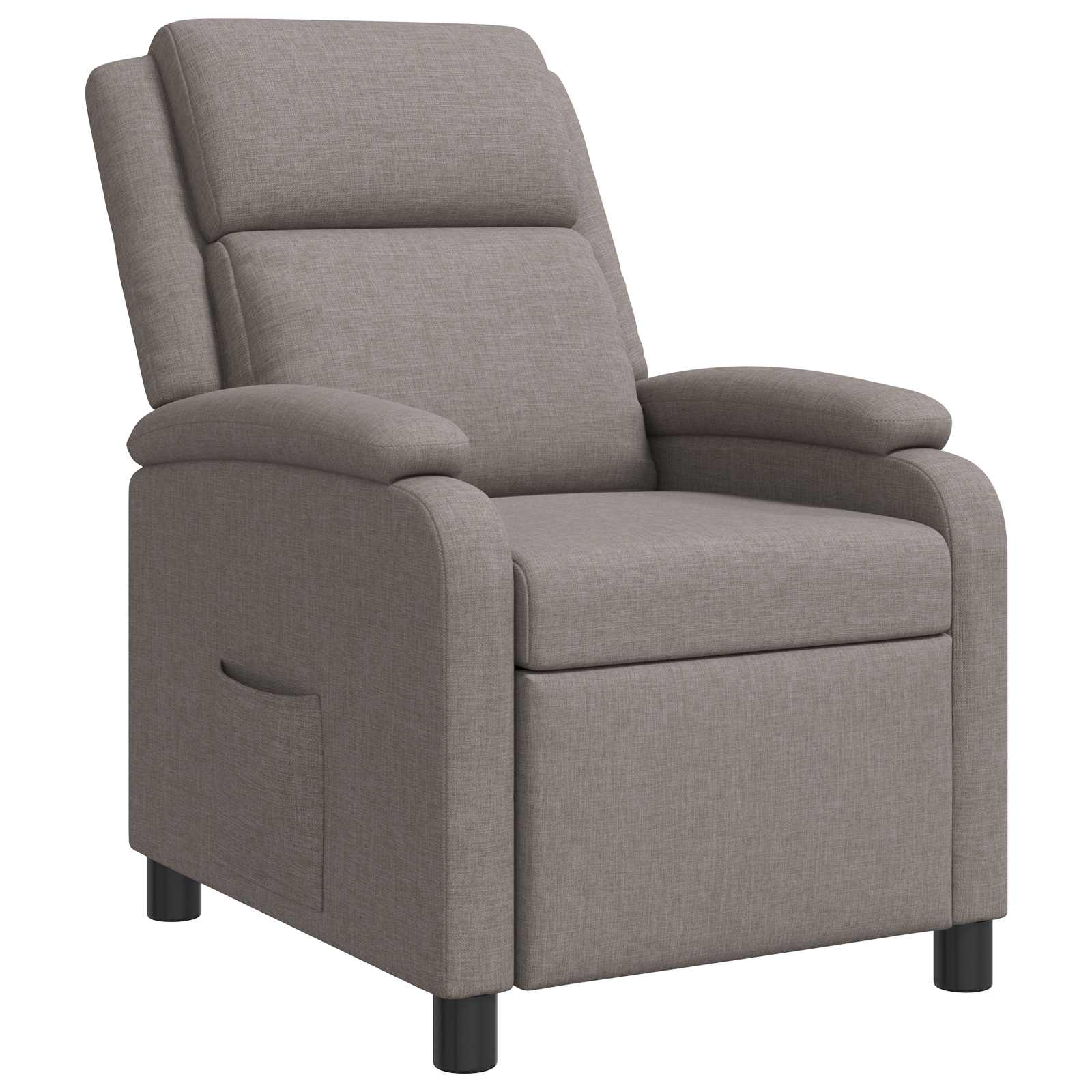 vidaXL Relaxfauteuil Lichtgrijs Stof