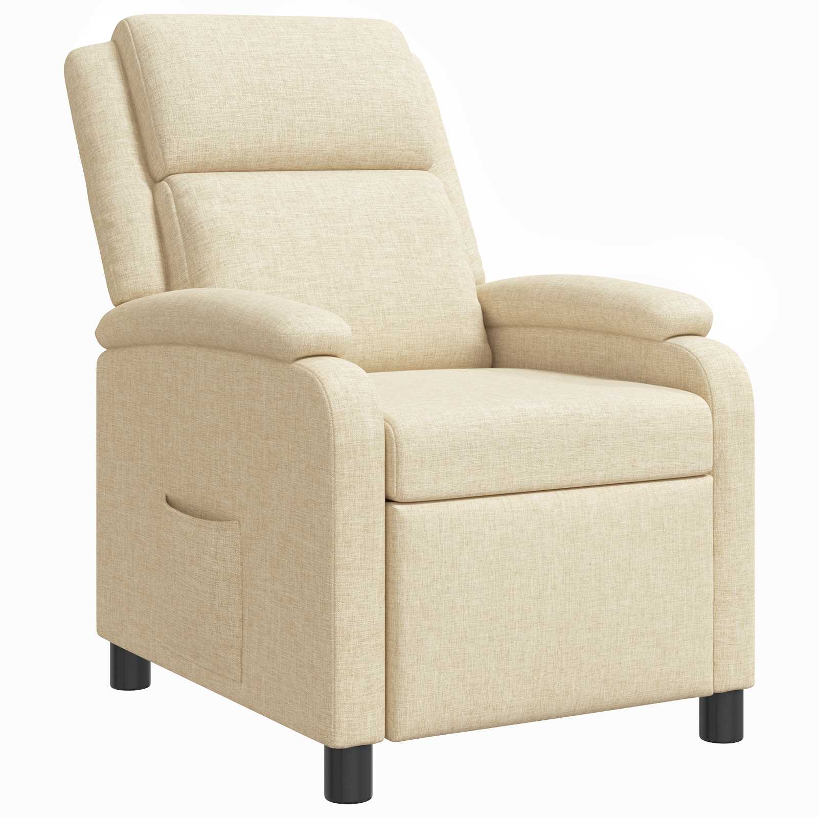 vidaXL Relaxfauteuil Lichtgrijs Stof