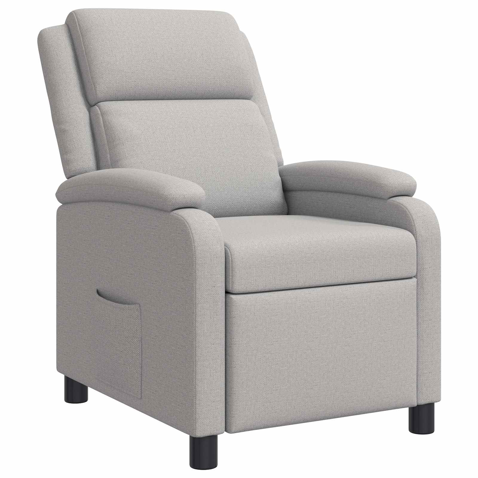 vidaXL Relaxfauteuil Lichtgrijs Stof
