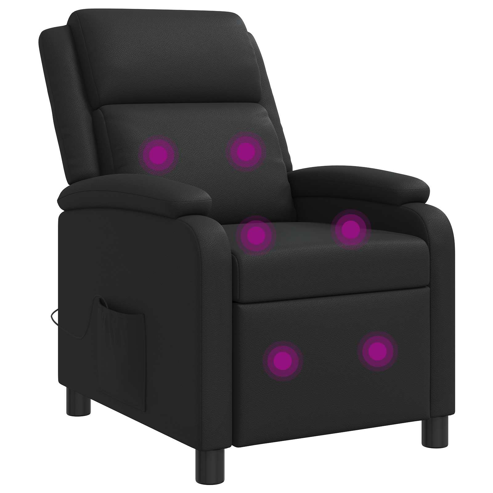 vidaXL Relaxfauteuil Zwart Kunstleer