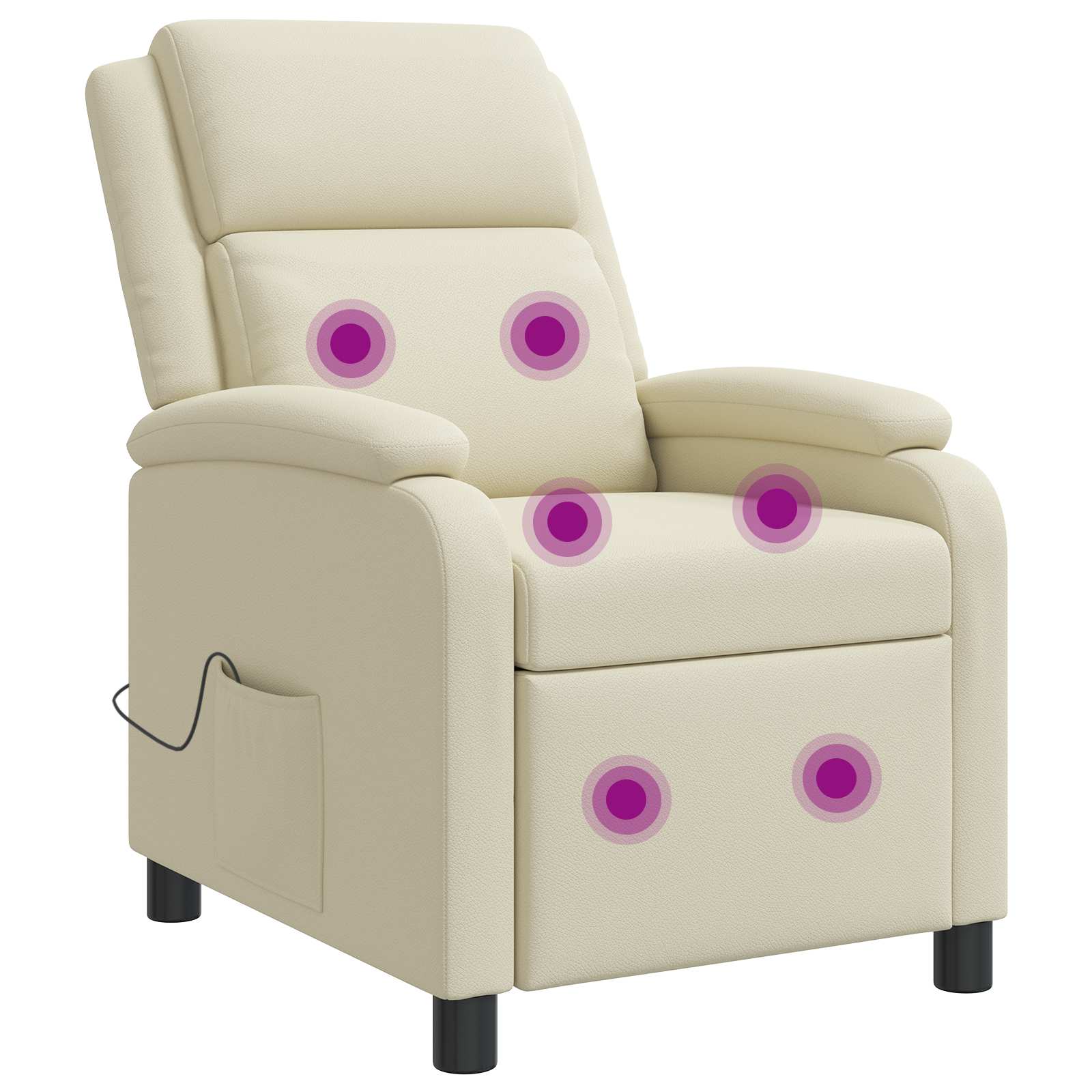 vidaXL Relaxfauteuil Zwart Kunstleer